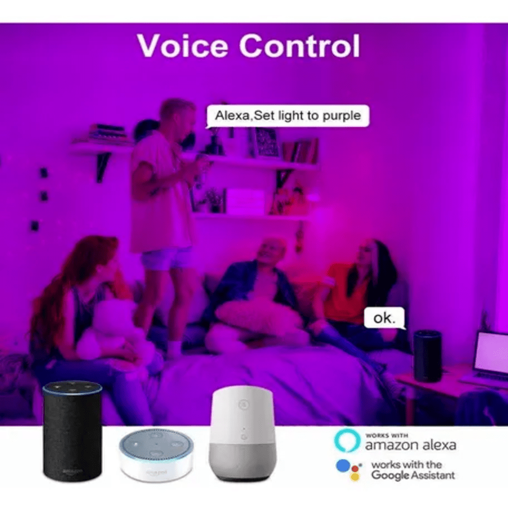 Bombillo Inteligente LED Wi-Fi RGB – Control por Voz y App | Compatible con Alexa y Google home | TodoCasa.co