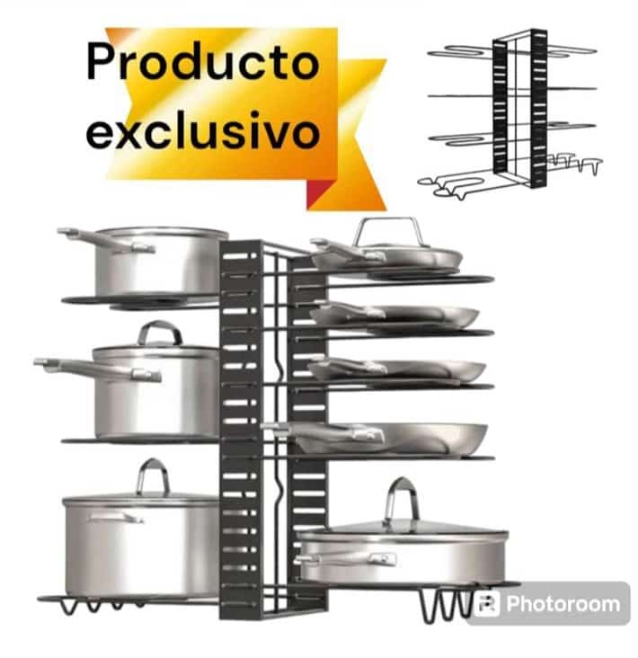 Organizador de Ollas con 8 Niveles - TodoCasa