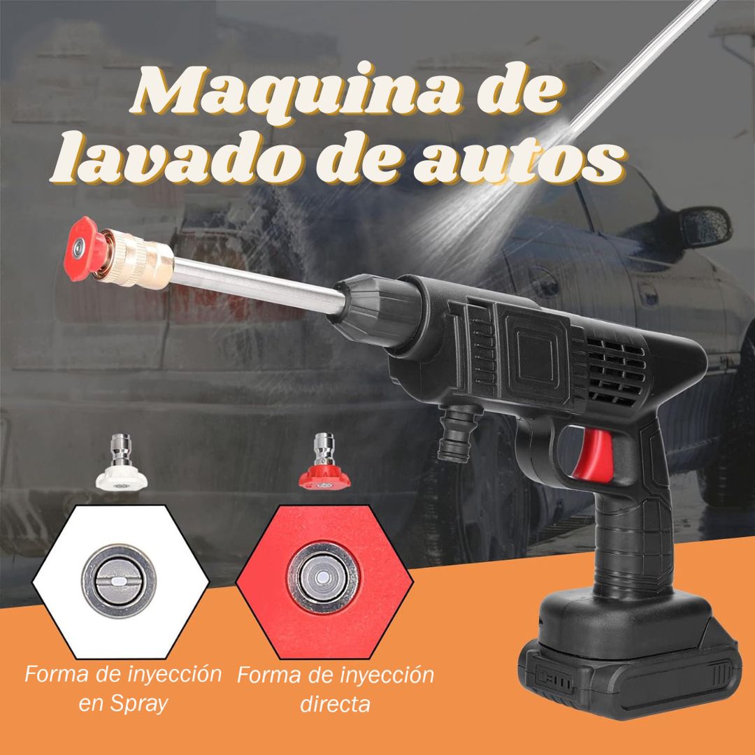 Hidrolavadora Recargable 48V con 2 Baterías | Potencia Portátil para Dejar Todo Reluciente