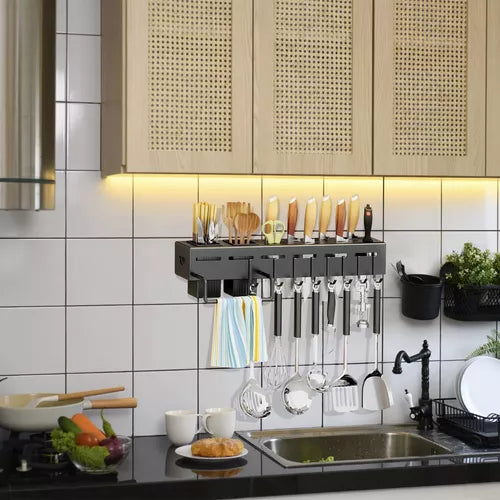 Organizador de Utensilios de Cocina de Pared 60cm - TodoCasa