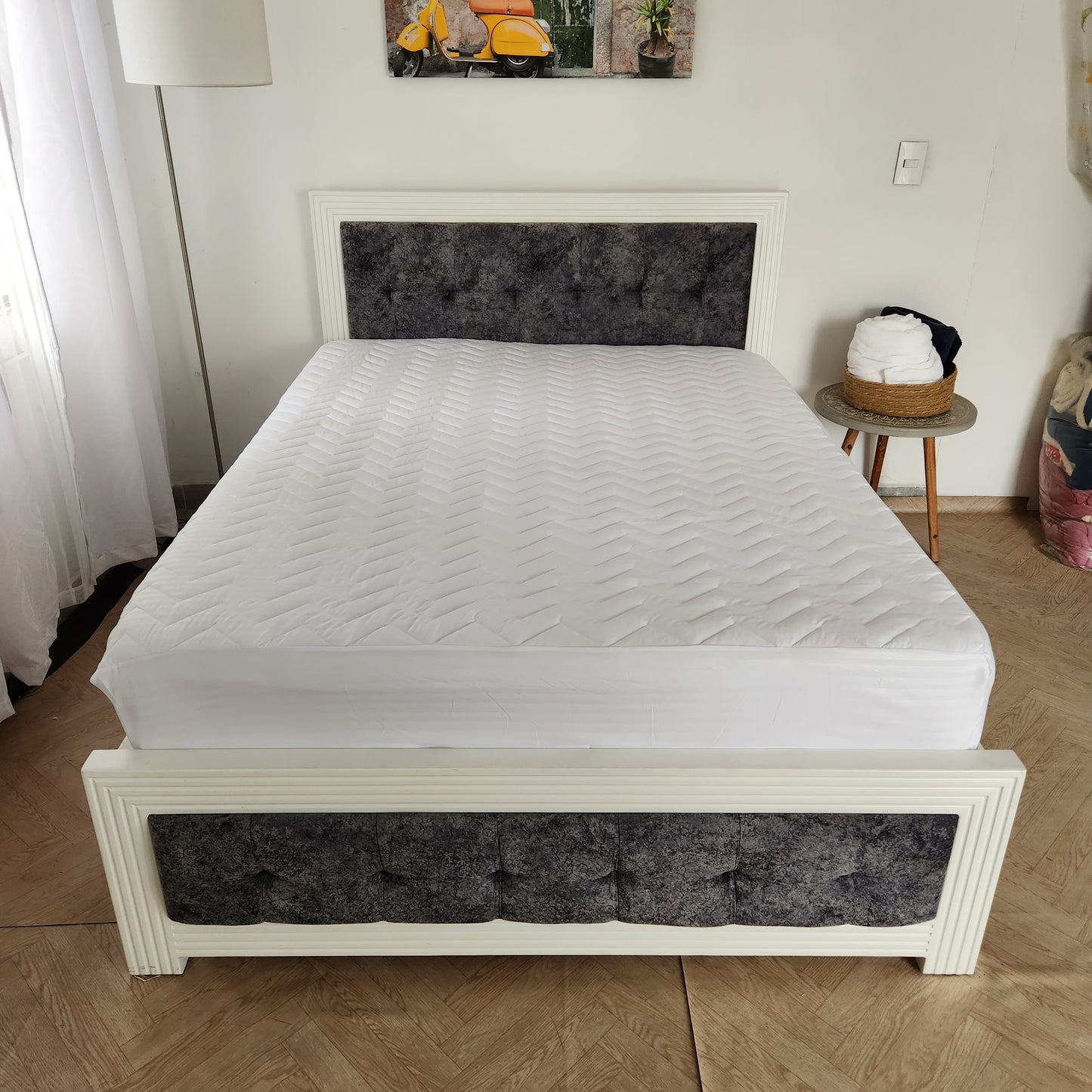 Protector Premium para Colchón + 2 Fundas de Almohada Acolchadas | Antialérgico y Lavable