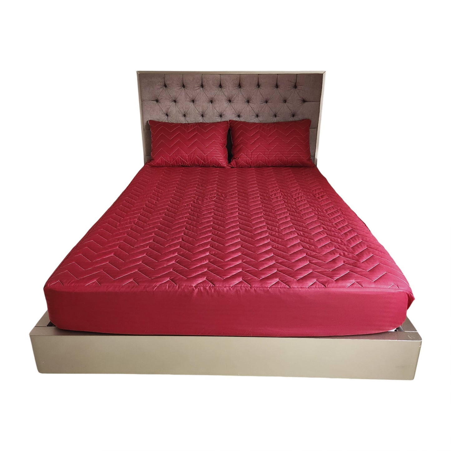 Protector Premium para Colchón + 2 Fundas de Almohada Acolchadas | Antialérgico y Lavable