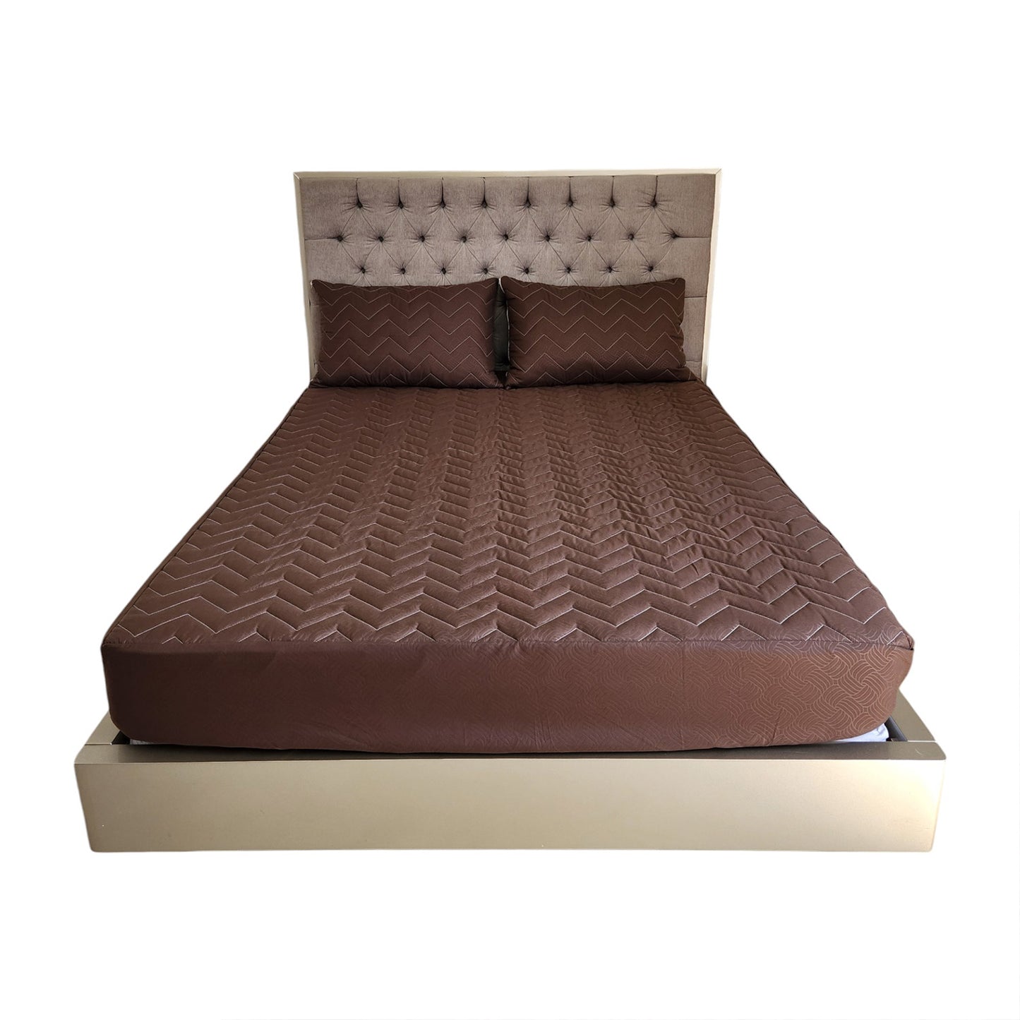 Protector Premium para Colchón + 2 Fundas de Almohada Acolchadas | Antialérgico y Lavable