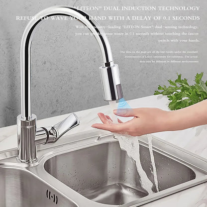 Grifo de Cocina Touch Sensor Inteligente – Activación sin Contacto | TodoCasa.co