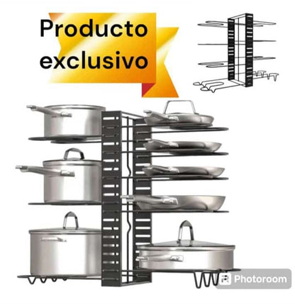 Organizador de Ollas con 8 Niveles - TodoCasa