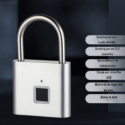 Candado Inteligente con Huella Dactilar – Seguridad Biométrica | TodoCasa.co