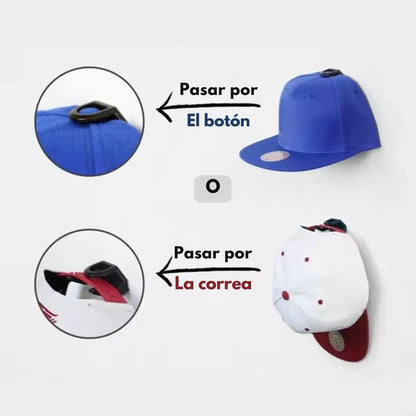 Ganchos Organizadores de Gorras X6 - TodoCasa